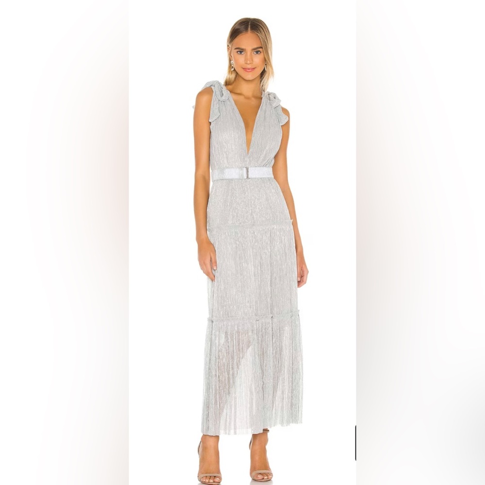 Sabina Musayev Helena Dress in Silver Size XS